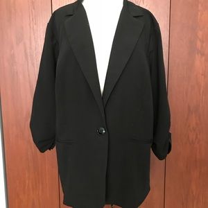 Torrid black 3/4 sleeve blazer